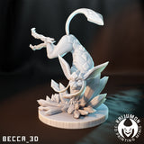 Glaceon / Pokemon / Kaijumon / Evee / Ice / Evolutions / DnD / Monster / Miniature / 3D Print / 4K Mini / TableTop Miniature