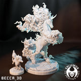 Rapidash / Ponyta /  Fire / Horse / Galar / Pokemon / Kaijumon / DnD / Monster / Miniature / 3D Print / 4K Mini / TableTop Miniature