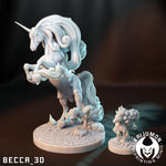 Rapidash / Ponyta /  Fire / Horse / Galar / Pokemon / Kaijumon / DnD / Monster / Miniature / 3D Print / 4K Mini / TableTop Miniature