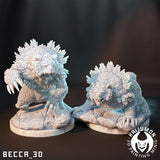 Lunar Bear / Pokemon / Kaijumon / Teddiursa / Ursaring / Ursaluna / Bloodmoon / DnD / Monster / Miniature / 3D Print / TableTop Miniature