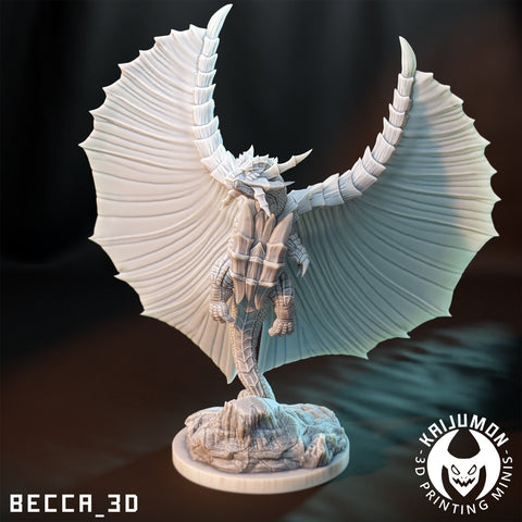 Salamence / Kaijumon / Bagon / Shelgon / Mega Salamence / DnD / Monster / Miniature / 3D Print / 4K Mini / TableTop Miniature