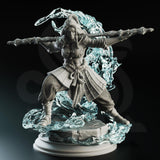 Kitarlia the Ascended Incarnate / Human / Monk / Elemental / Elements / DnD / DM Stash / 3D Print / TableTop / 32mm / 75mm