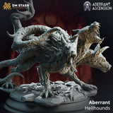 Aberrant Hellhounds / Cerberus / Hellhound / Hound / Monster / Enemy / Pathfinder / DnD / DM Stash / 3D Print / TableTop / 32mm / 75mm