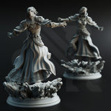 Violet / Mage / Sorcerer / Magic / Spellcaster / Psionic / Pathfinder / DnD / DM Stash / 3D Print / TableTop / 32mm / 75mm