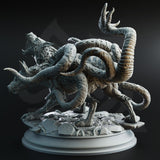 Aberrant Hellhounds / Cerberus / Hellhound / Hound / Monster / Enemy / Pathfinder / DnD / DM Stash / 3D Print / TableTop / 32mm / 75mm