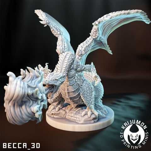 Fire dragon starter / Pokemon / Kaijumon / Charizard / Mega / Giga / Mega X / DnD / Monster / Miniature / 3D Print / 4K Mini