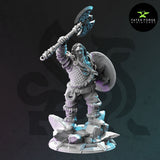 Ziln / Dwarf / Fighter / Warrior / Hero / DnD / GM Stash / 3D Print / 4K Mini / TableTop Miniature / 32mm / 75mm