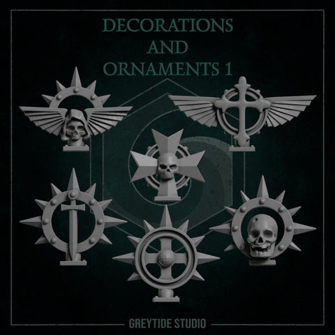 Ornament & Decorations / Relic / Back pack / Imperial / Marine / Pilgrim / Kitbash / Sci Fi / Space / GreyTide Studio / 3D Print / Wargaming