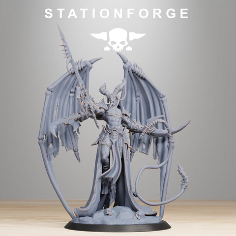 Corrupted Guard Demon Queen / Demon / Chaos / Corrupted / Queen / Sci Fi / Space / Table Top / Station Forge / 3D Print / 4K Mini/Wargaming