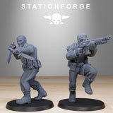 GrimGuard Counter Terrorists / Soldier / Commando / Imperial / Infantry / Sci Fi / Space / Table Top / Station Forge / 3D Print / Wargaming