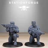 GrimGuard Counter Terrorists / Soldier / Commando / Imperial / Infantry / Sci Fi / Space / Table Top / Station Forge / 3D Print / Wargaming