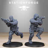GrimGuard Counter Terrorists / Soldier / Commando / Imperial / Infantry / Sci Fi / Space / Table Top / Station Forge / 3D Print / Wargaming