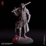 Arken / Fighter / Human / Warrior / Knight /  Pathfinder / DnD / Flesh of God / 3D Print / 4K Mini /TableTop Miniature / 25mm