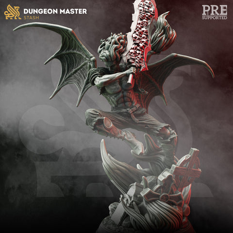 Alpha Almenhier / Vampire / warrior / Fighter / Death Knight / DnD / GM Stash / 3D Print / 4K Mini / TableTop Miniature / 32mm / 75mm