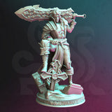 Almenhier / Vampire / Fighter / Death Knight / DnD / GM Stash / 3D Print / 4K Mini / TableTop Miniature / 32mm / 75mm
