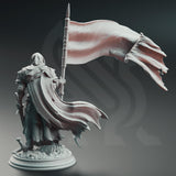 Florian the Fallen - Deserter Knight / Fighter / Warrior / Knight / Banner / DnD / DM Stash / 3D Print / TableTop / 32mm / 75mm