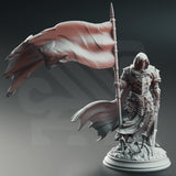 Florian the Fallen - Deserter Knight / Fighter / Warrior / Knight / Banner / DnD / DM Stash / 3D Print / TableTop / 32mm / 75mm