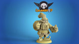 Christmas Football Team / Halfling / Dwarf / Christmas / Snow man / Tree / Fantasy Football Team / Tabletop / Miniatures / Boardgame