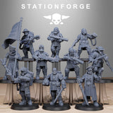 Royal Guard Enforcers / Soldier / Infantry / Imperial / Royal / Sci Fi / Space / Station Forge / 3D Print / 4K Mini / Wargaming