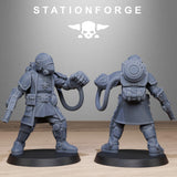 Royal Guard Enforcers / Soldier / Infantry / Imperial / Royal / Sci Fi / Space / Station Forge / 3D Print / 4K Mini / Wargaming