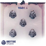 Primal Hounds Heads 1-6 / Tribal / Viking / Marine / Pilgrim / Kitbash / Angels / Sci Fi / Space / GreyTide Studio / 3D Print / Wargaming