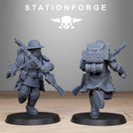 Royal Guard Enforcers / Soldier / Infantry / Imperial / Royal / Sci Fi / Space / Station Forge / 3D Print / 4K Mini / Wargaming