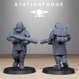 Royal Guard Enforcers / Soldier / Infantry / Imperial / Royal / Sci Fi / Space / Station Forge / 3D Print / 4K Mini / Wargaming