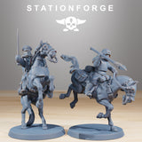 GrimGuard Cavalry / Cavalry / Commando / Imperial / Mounted / Sci Fi / Space / Table Top / Station Forge / 3D Print / 4K Mini / Wargaming