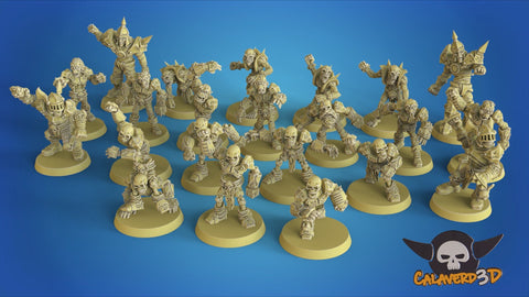 Graveyard Champions Fantasy Football Team / Undead / Undead Team / Shambling / Fantasy Football Team / Tabletop / Miniatures / Boardgame