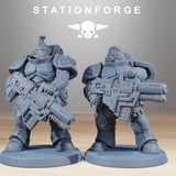 Socratis Dragon Knight / Commando / Marine / Knight / Infantry / Sci Fi / Space / Table Top / Station Forge / 3D Print /4K Mini/Wargaming