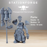 Socratis Dragon Knight / Commando / Marine / Knight / Infantry / Sci Fi / Space / Table Top / Station Forge / 3D Print /4K Mini/Wargaming