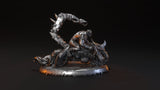 Biker / Bike / Steam punk / Apocalyptic / Pathfinder / DnD / DM Stash / 3D Print / 4K Mini / TableTop Miniature
