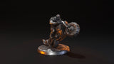 Biker / Bike / Steam punk / Apocalyptic / Pathfinder / DnD / DM Stash / 3D Print / 4K Mini / TableTop Miniature