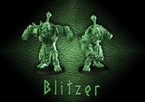 Big Green Ones / Orc Fantasy Football Team / Orc Team / Tabletop / Miniatures / Boardgame