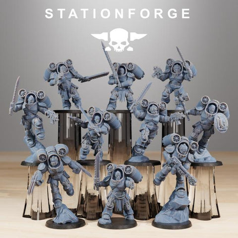 Socratis Deviators / Commando / Marine / Knight / Flying Infantry / Sci Fi / Space / Table Top / Station Forge / 3D Print /4K Mini/Wargaming
