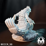 Groudon / Legendary / Dinosaur / Fire / Ground / Pokemon / Kaijumon / DnD / Monster / Miniature / 3D Print / 4K Mini
