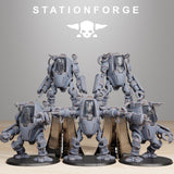 Scavenger Clankers / Mech / Mech / Robot / Infantry / Sci Fi / Space / Table Top / Station Forge / 3D Print / 4K Mini / Wargaming