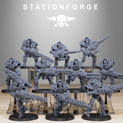 Astronet Heavy Infantry / Robot / Necro / Cyborg / Infantry / Cybernet / Sci Fi / Space / Table Top / Station Forge / 3D Print / Wargaming