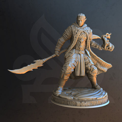 Rolen / Mage / Sorcerer / Battle mage / Elf / Pathfinder / DnD / DM Stash / 3D Print / 4K Mini / TableTop Miniature / 32mm / 75mm
