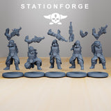 Grim Guard Tinkers / Guard / Imperial / Infantry / Sci Fi / Space / Table Top / Station Forge / 3D Print / 4K Mini / Wargaming / RPG