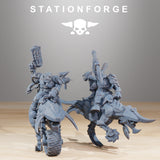 Orkaz Beast Riders / Cavalry / Orcs / Orks / Goblins / Mounted / Sci Fi / Space / Table Top / Station Forge / 3D Print / 4K Mini / Wargaming