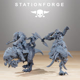 Orkaz Beast Riders / Cavalry / Orcs / Orks / Goblins / Mounted / Sci Fi / Space / Table Top / Station Forge / 3D Print / 4K Mini / Wargaming