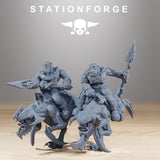 Orkaz Beast Riders / Cavalry / Orcs / Orks / Goblins / Mounted / Sci Fi / Space / Table Top / Station Forge / 3D Print / 4K Mini / Wargaming