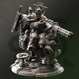 Kartol / War Chief / Steampunk / Mech  / Wasteland / Hero / DnD / Pathfinder / DM Stash / 3D Print / TableTop Miniature / 32mm / 75mm