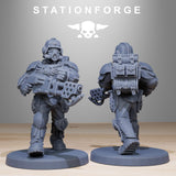 GrimGuard Enforcers / Soldier / Commando / Imperial / Infantry / Sci Fi / Space / Table Top / Station Forge / 3D Print / 4K Mini / Wargaming