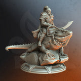 Dreytin / Fighter / Warrior / Lizard /  / Pathfinder / DnD / DM Stash / 3D Print / 4K Mini / TableTop Miniature / 32mm / 75mm