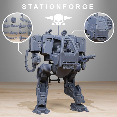 Vaskar Walker / Walker / Mech / Transporter / Sci Fi / Space / Table Top / Station Forge / 3D Print / 4K Mini / Wargaming / RPG