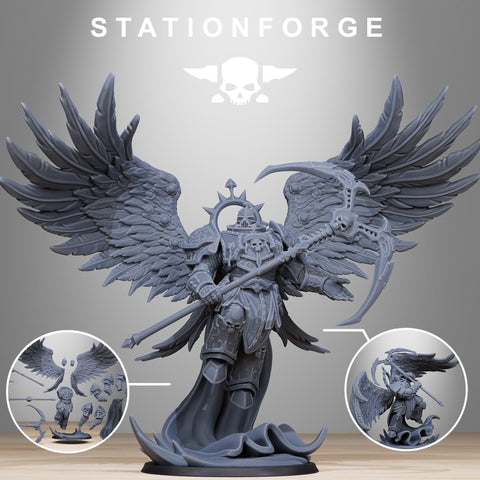 Corrupted Archon Angel /Demon / Corrupted / Chaos /  Marine / Sci Fi / Space / Table Top / Station Forge / 3D Print / 4K Mini / Wargaming