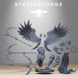 Corrupted Archon Angel /Demon / Corrupted / Chaos /  Marine / Sci Fi / Space / Table Top / Station Forge / 3D Print / 4K Mini / Wargaming