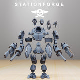 Scavenger Bracers / Guard / Mech / Imperial / Robot / Infantry / Sci Fi / Space / Table Top / Station Forge / 3D Print / 4K Mini / Wargaming